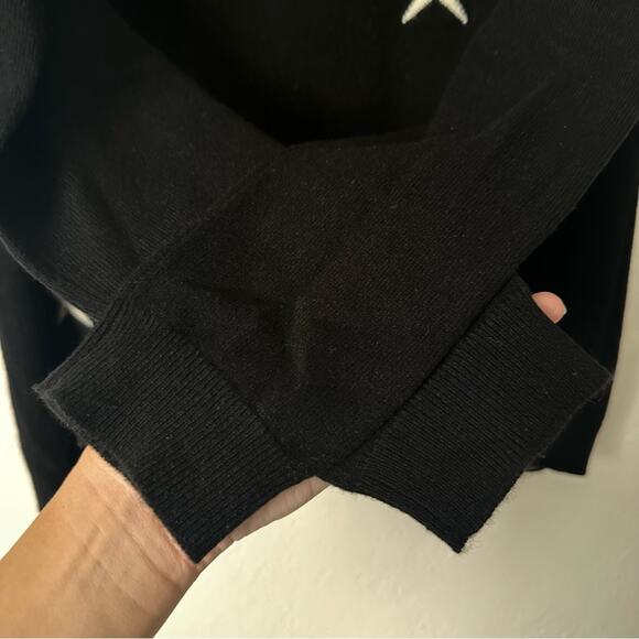 chinti and parker Cashmere Star Sweater in Black size XS White Stars Slouchy - Picture 5 of 11